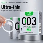 GJG 003 ultra thin dotted latex condoms with SABS certificate 3pcs