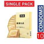 Snug fit 45mm dotted latex condom for a narrower fit