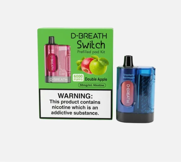 D-Breath Switch Prefilled Pod Kit 6000 puffs - Image 3