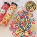 100pcs baby girl elastic hair bands colourful mini rubber bands