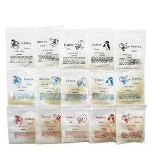 100 piece bag of orthodontic elastic rubber bands for braces