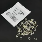 Non-toxic latex orthodontic rubber bands in assorted sizes