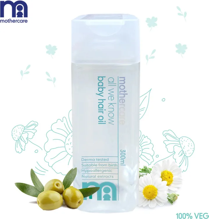 S100b48b1807c4bf5a461f8b4e164fc11b-1.jpg Mothercare All We Know Baby Hair Oil 300ml