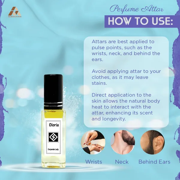 Oloria Corporate Lady 6 ml alcohol-free fragrance oil bottle