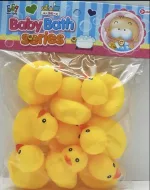 Baby bath water duck toy sounds tiny mini yellow rubber ducks