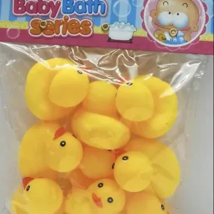 Baby bath water duck toy sounds tiny mini yellow rubber ducks