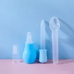 Baby care set compact grooming kit in pink and blue