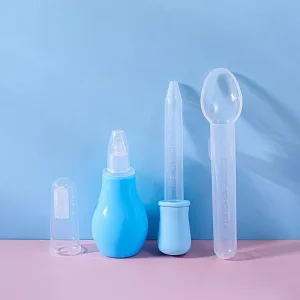 Baby care set compact grooming kit in pink and blue