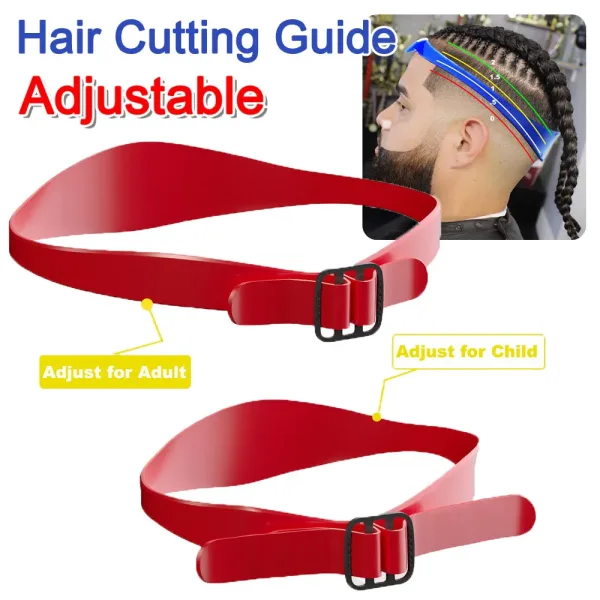 Silicone haircut band neckline shaving template DIY fade guide