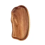 Wooden serving tray Japanese style for tea coffee and dessert