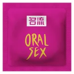Cherry flavour oral sex condom natural latex 52mm