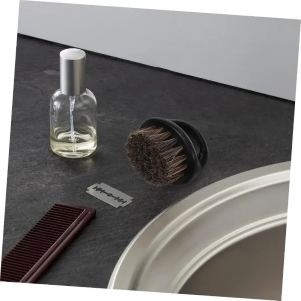 Barber brush and scalp scratcher grooming tool kit 2 pieces for men