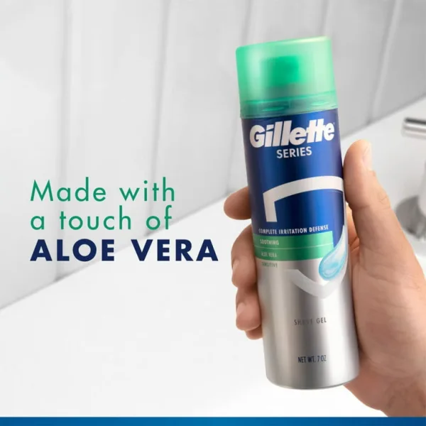Gillette Series shave gel for men aloe vera twin pack 400ml