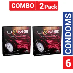 U&Me Long Love condom 3x2 6pcs delay condom for men