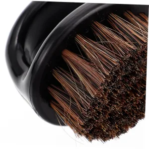 Soft bristle barber brush with scalp massager set for hairline cleaning