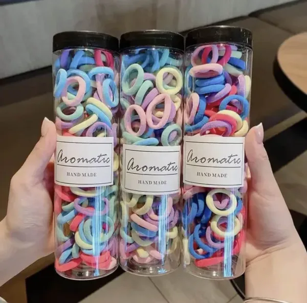 Soft stretchable hair bands for children 100 pack