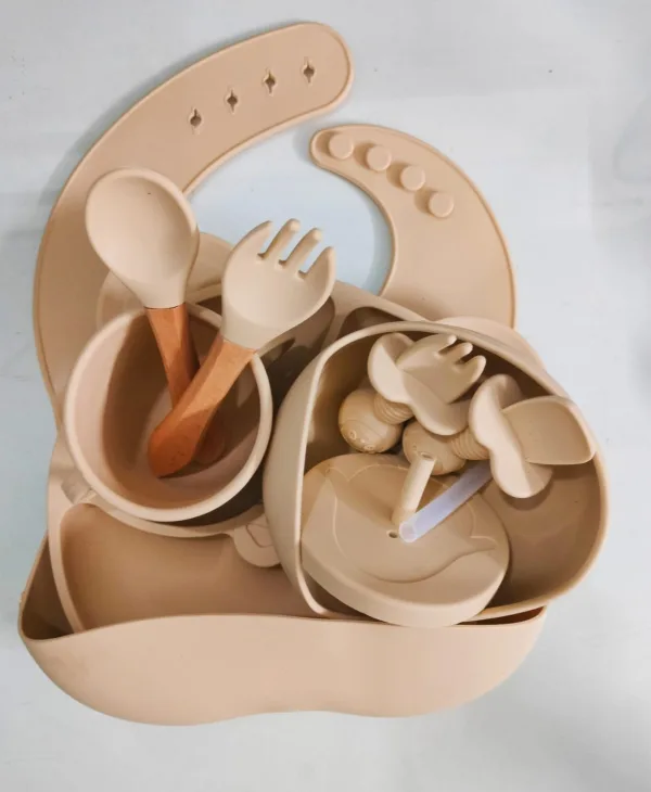 Food grade silicone baby feeding set BPA free for toddlers