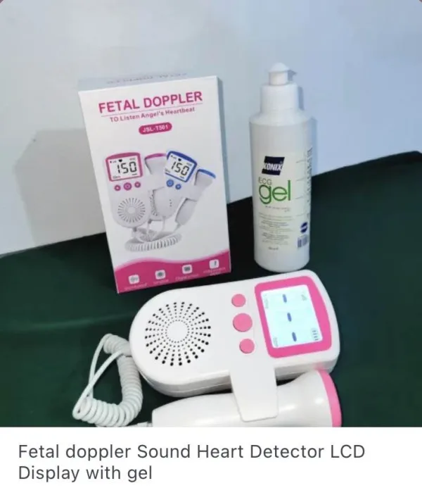 Fetal heart rate monitor doppler with waterproof probe