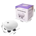 Cordless USB rechargeable scalp massager brush for head and neck