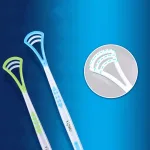 Anti-bad breath tongue scraper set for daily oral hygiene
