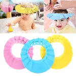 Soft elastic shower cap for babies and children