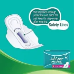 Whisper Maxi Fit quick dry sanitary pads for heavy flow days 15 pack