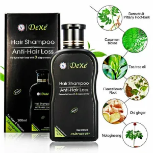 Dexe herbal anti hair loss shampoo 200ml for men and women