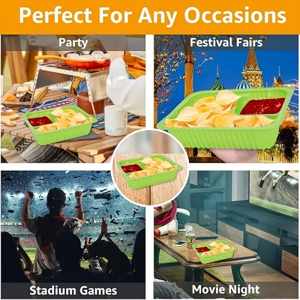 Nacho trays for movie nights carnival and party snack serving