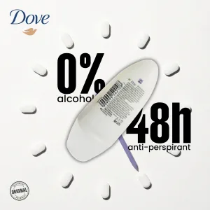 Dove hypoallergenic sensitive skin roll on deodorant 40 ml bottle