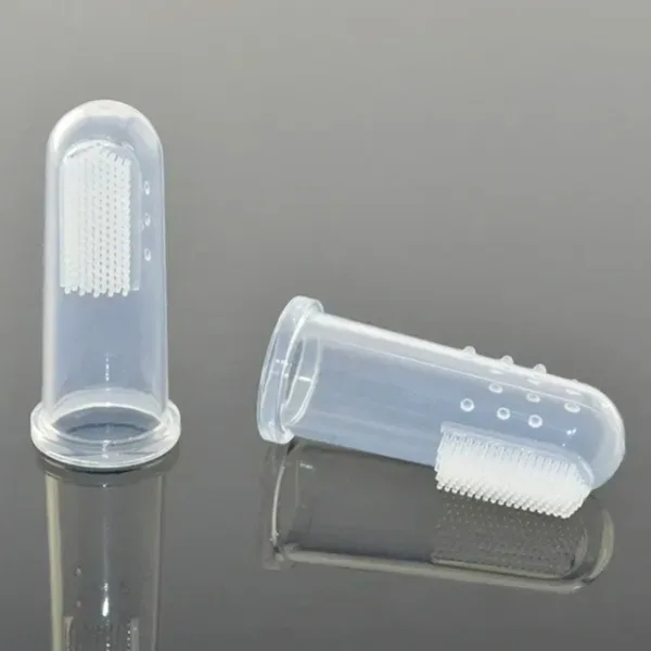 Baby gum and teeth cleaning finger brush BPA free