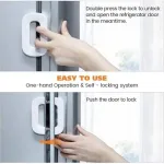 Multi function infant drawer refrigerator sliding door safety lock