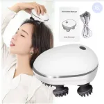 Smart electric scalp massager with red light IPX7 waterproof