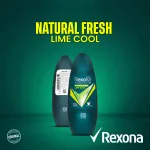 Rexona men lime scented roll on antiperspirant 45 ml bottle
