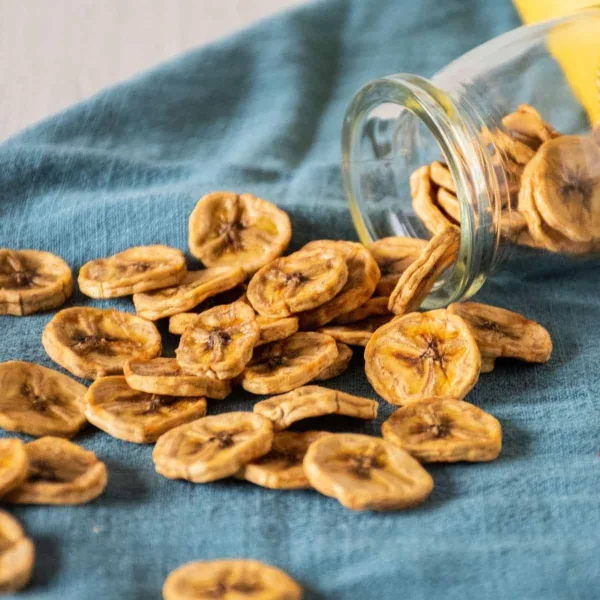Natural dried banana with no added preservatives healthy snack