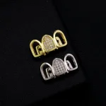 Punk style dental grillz three tooth hip hop mouth jewellery