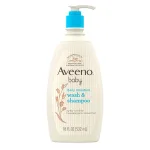 Aveeno Baby Daily Moisture Body Wash Shampoo Oat Extract 532ml 2 In 1 Gentle Baby Bath Hair Care