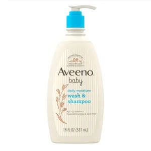 Aveeno Baby Daily Moisture body wash and shampoo 532ml with oat extract
