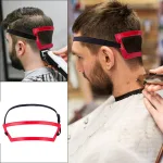 Hair trimmer guide stencil for self haircut neckline
