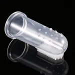 Soft safe baby toothbrush kids silicone finger toothbrush BPA free