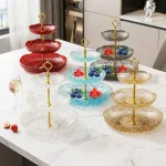 Multi-Purpose Decorative 3-Layer Fruit & Snack Tray