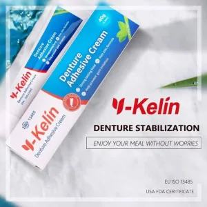 Y-Kelin denture adhesive cream 40 gram non-zinc formula