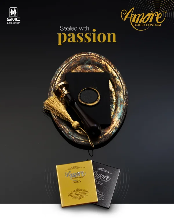 Amore black vanilla scented condom wider 60mm width