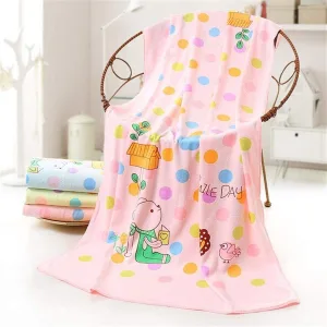 Baby bath towel 80x140cm microfibre cotton highly absorbent