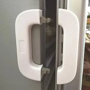 Multi function infant drawer refrigerator sliding door safety lock