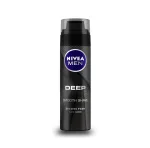 NIVEA Men Deep Smooth shaving foam 200ml can with active charcoal
