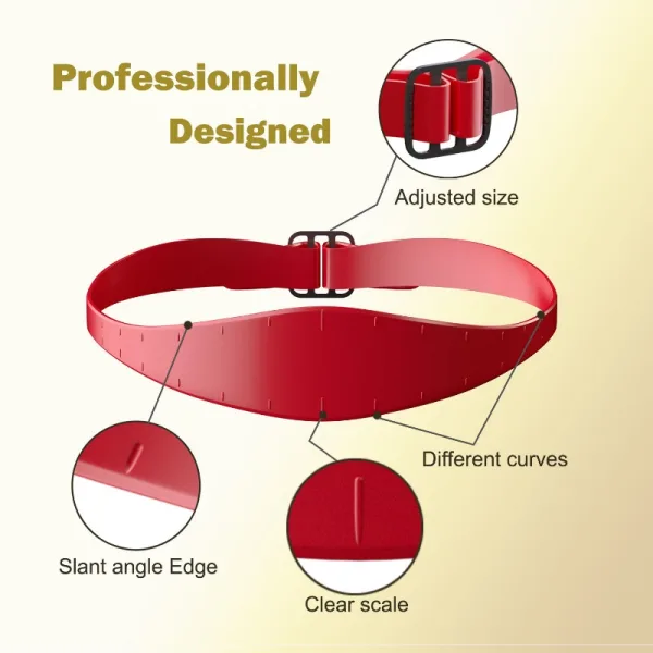 Silicone haircut band neckline shaving template DIY fade guide
