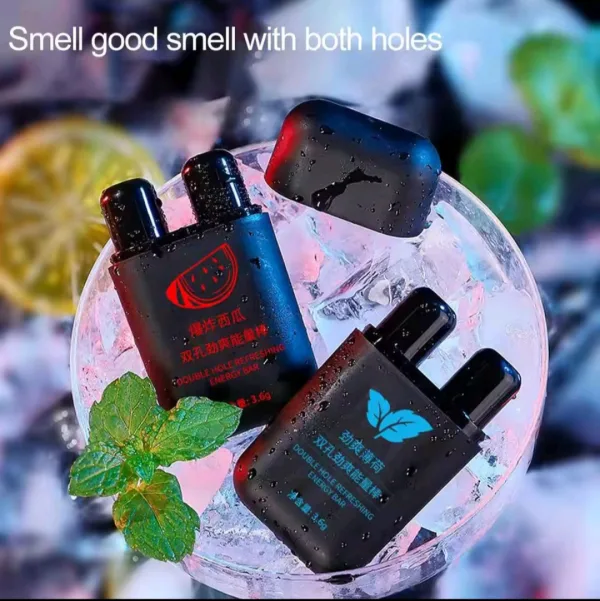 Refreshing double nasal inhaler energy stick 3.6g