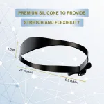 Curved clipper guide band for self haircut neckline shaping