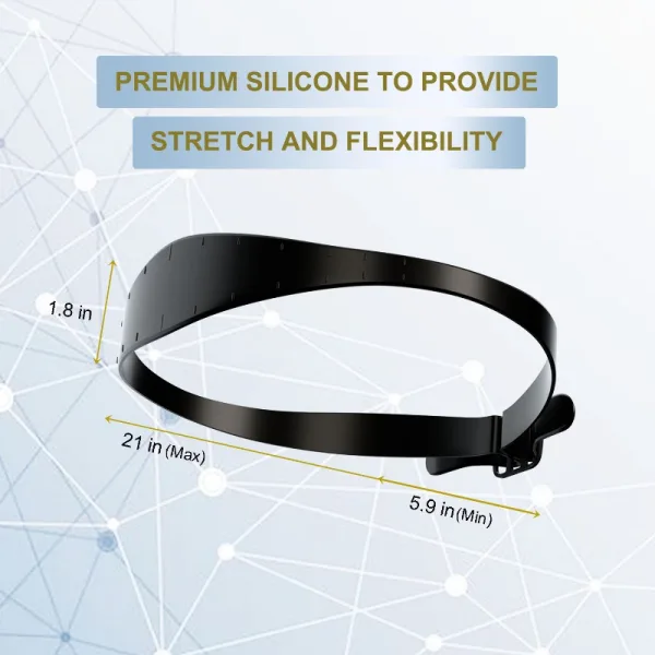 Curved clipper guide band for self haircut neckline shaping