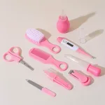 Complete baby grooming kit with comb brush and aspirator